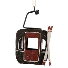 Kovová závěsná dekorace SKI GONDOLA