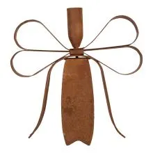 Candle holder 19x15x18 cm Brown Metal 6Y6094