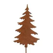 Garden Stake Christmas Tree 11x1x50 cm Brown Metal 6Y6115