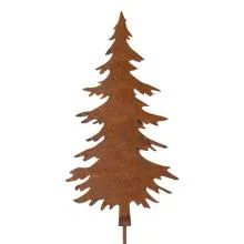 Garden Stake Christmas Tree 11x1x52 cm Brown Metal 6Y6116
