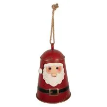 Dekorativní vánoční zvonek SANTA Ø 17x25 cm