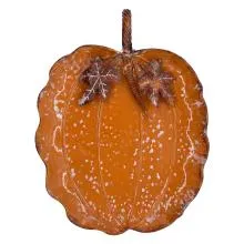 Dekorativní kovová mísa PUMPKIN 47x45x5 cm