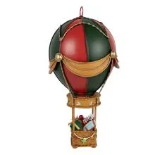 Dekorativní horkovzdušný balón s dárky Ø 12x27 cm
