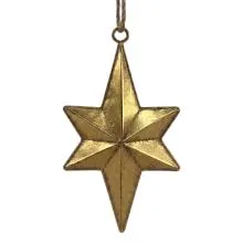 Dekorativní kovová ozdoba STAR 18x5x34 cm