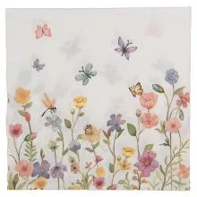 Papírové ubrousky FLOWERS (20 kusů v balení) 33x33 cm