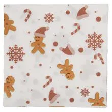 Papírové ubrousky GINGERBREAD MAN (20 kusů v balení) 33x33 cm