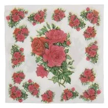 Papírové ubrousky FLOWERS (20 kusů v balení) 33x33 cm