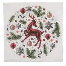 Papírové ubrousky DEER (20 kusů v balení) 33x33 cm