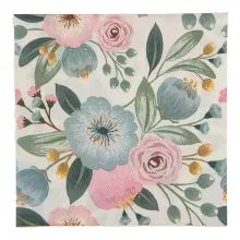 Papírové ubrousky FLOWERS (20 kusů v balení) 33x33 cm