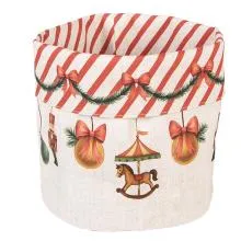 Košík na pečivo CHRISTMAS CAROUSEL DREAM Ø 15x16 cm