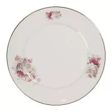 Porcelánový dezertní talíř FLOWER ROSES Ø 21*2 cm