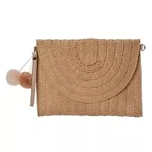Letní kabelka do ruky i přes rameno BROWN 27*20 cm