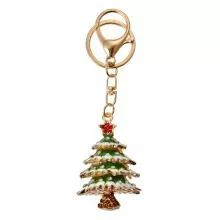 Přívěsek na klíče CHRISTMAS TREE 4x3x6 cm