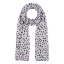 Winter Scarf Women White Polyester