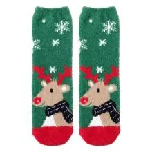 Home Socks Green Polyester