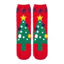 Home Socks Red Polyester