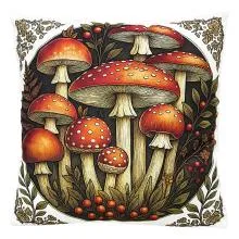 Polštář s výplní MUSHROOMS
