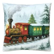 Polštář s výplní TRAIN 45x45x4 cm
