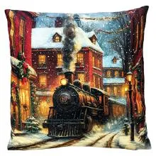 Polštář s výplní TRAIN 45x45 cm