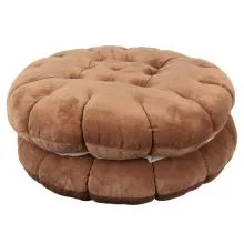 Polštář s výplní BISCUIT Ø 40x10 cm