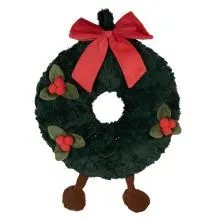 Polštář s výplní CHRISTMAS WREATH Ø 35x4 cm