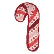 Decorative Cushion Candy Cane 15x40x4 cm Red Polyester KG035.052