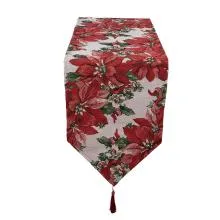 Vánoční běhoun na stůl POINSETTIA