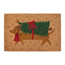 Kokosová rohožka CHRISTMAS 75x45 cm