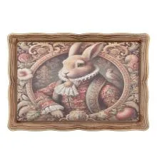 Dekorativní plastový tác NATURAL EASTER 31x22x2 cm