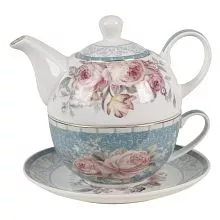 Porcelánová čajová souprava pro jednoho PEONY CHIQUE 16*10*14 cm / 400 ml / 250 m