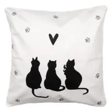 Polštář s výplní PAWS & WHISKERS 45x45x4 cm