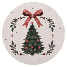 Plastový servírovací talíř TRADITIONAL CHRISTMAS HARMONY Ø 33x1 cm