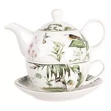 Porcelánová čajová souprava pro jednoho TROPICAL BIRD