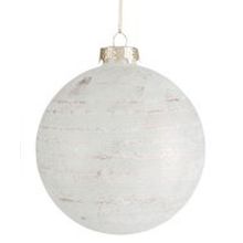 Vánoční ozdoba WHITE GLITTER 